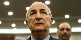 Algerian President Abdelmadjid Tebboune.