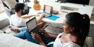 working at home