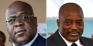 Felix Tshisekedi and former President Joseph Kabila.