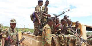 Somalia National Army soldiers