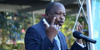 Health Cabinet Secretary Mutahi Kagwe