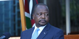 Health Cabinet Secretary Mutahi Kagwe