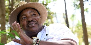 Former Kiambu Governor Ferdinand Waititu at Michuki Park in Nairobi on December 29, 2020.