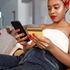 Woman shops online