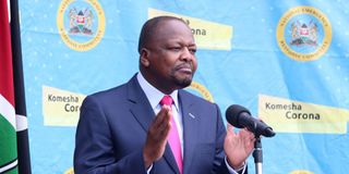 Health Cabinet Secretary Mutahi Kagwe
