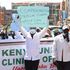 Striking nurses