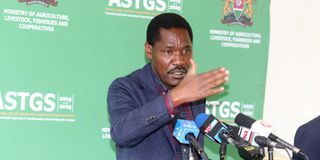 Agriculture Cabinet Secretary Peter Munya
