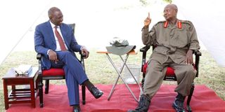 President Yoweri Museveni Deputy President William Ruto