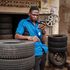 Ugandan man uses internet