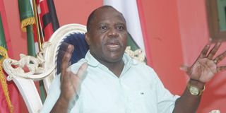Tana River governor Dhadho Godhana at his office in Hola town in May 2019.