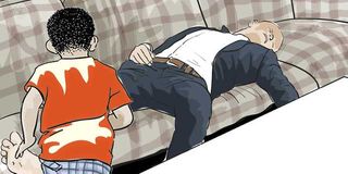 Exhausted parent 