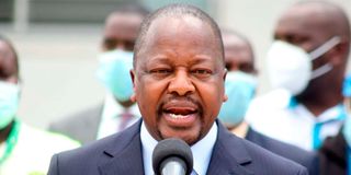 Health Cabinet Secretary Mutahi Kagwe