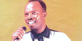 Musician Joe Mopero Kariuki.