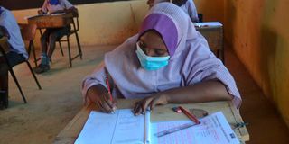 A candidate at Erait Academy Lodwar