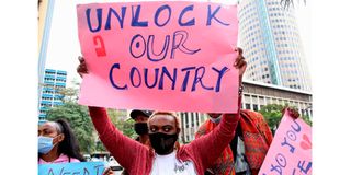 protester