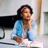 Thinking woman