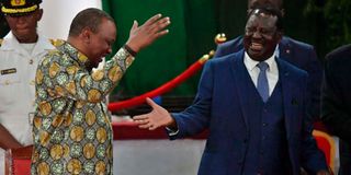 President Uhuru Kenyatta and Raila Odinga