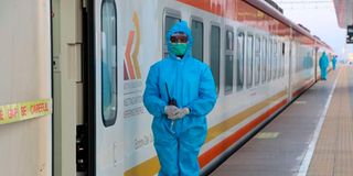 Madaraka Express train attendant