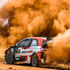 French driver Sebastien Ogier steers his Toyota Yaris WRC 