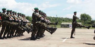 Rwandan soldiers army military