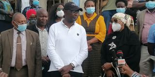 Wycliffe Wangamati and Amina Mohammed