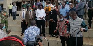 Wycliffe Wangamati and Amina Mohammed