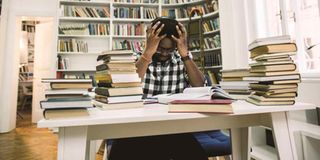 Studying man