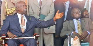 Kibaki and Moi