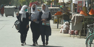 Afghan school girls