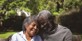elderly couple