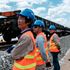 Chinese workers in Kenya.