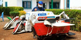 rice harvester