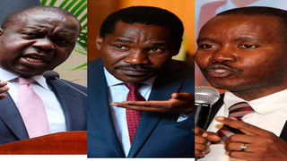 Cabinet Secretaries Fred Matiang'i (Interior) Peter Munya (Agriculture) Joe Mucheru (ICT)