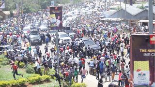 DP William Ruto motorcade stoned kondele