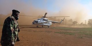 chopper carrying three terror convicts lands at Kamiti Maximum Prison