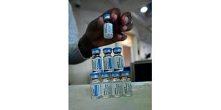 Covid vaccine vials