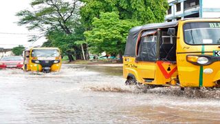 Flooded road