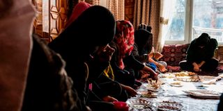 Afghan women and girls