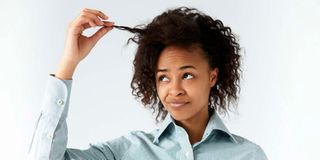 unkempt hair