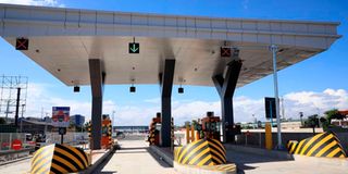 Toll booths along the Nairobi Expressway.