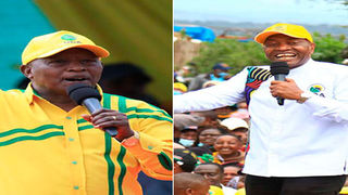 Nyeri Governor Mutahi Kahiga and Wahome Wamatinga