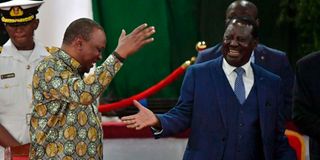President Uhuru Kenyatta and Raila Odinga