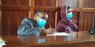 Murder suspects John Hari Gakinya and Lucy Waithera Njuguna