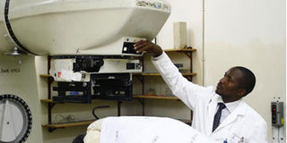 Radiotherapy machine at Kenyatta National Hospital