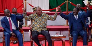Uhuru, ruto, Raila