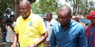 Chopper attack Caleb Kositany and Oscar Sudi