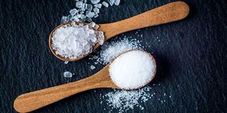 Iodine is usually added to table salt during processing.