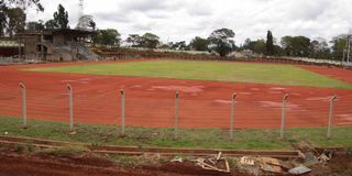 A view of Ruring'u stadium in Nyeri County on April 23, 2022.