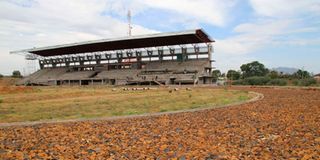 The main pavilion of Homa Bay County stadium