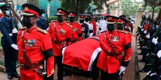 Kibaki casket